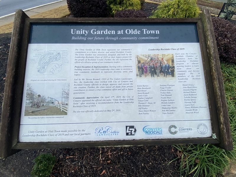 Unity Garden at Olde Town Marker image. Click for full size.