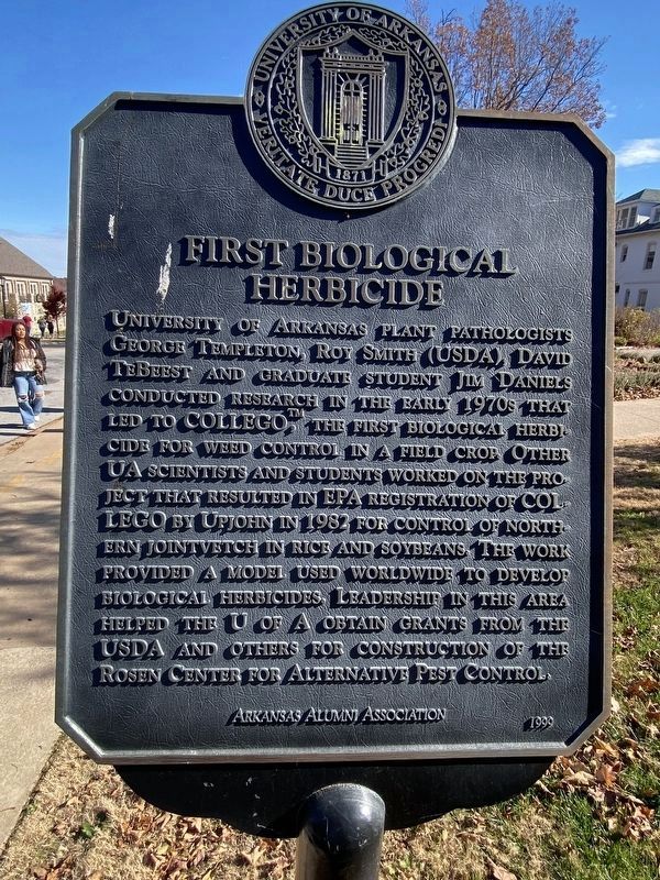 First Biological Herbicide Marker. Click for full size. First Biological Herbicide Marker image. Click for full size.