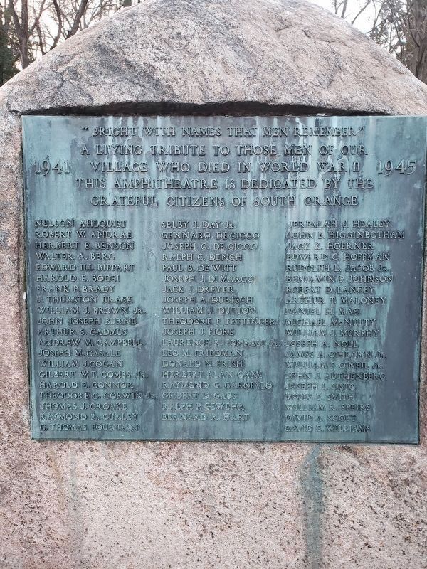 Memorial Rock - World War II image. Click for full size.