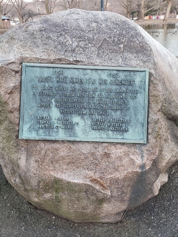 Plaque for Korean Conflict image. Click for full size.