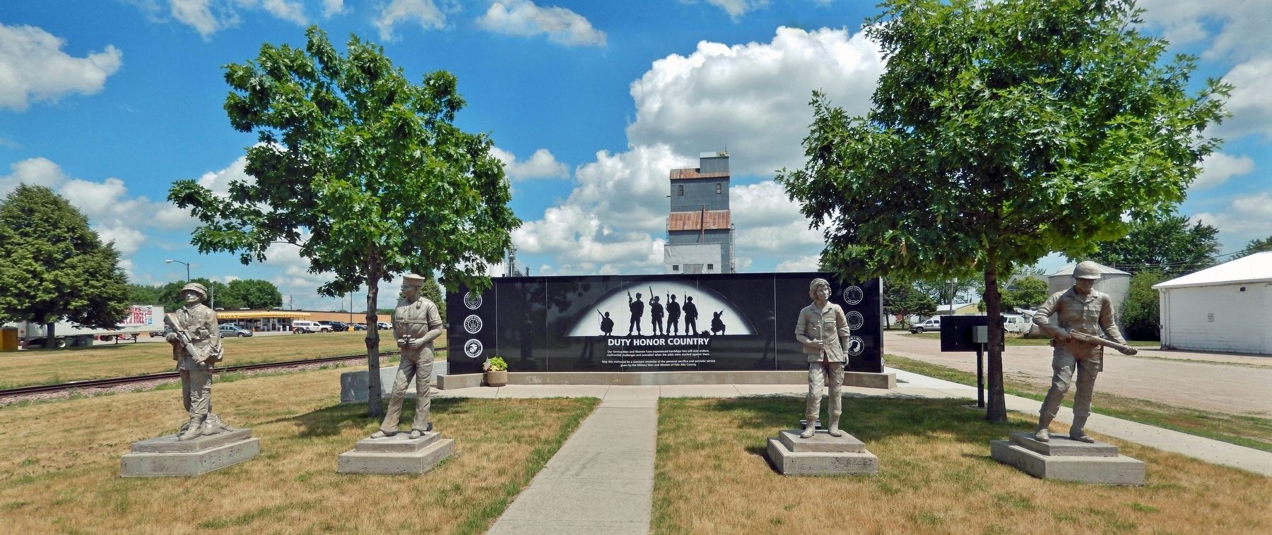 Palo Alto County Veterans Memorial. Click for full size. Palo Alto County Veterans Memorial image. Click for full size.
