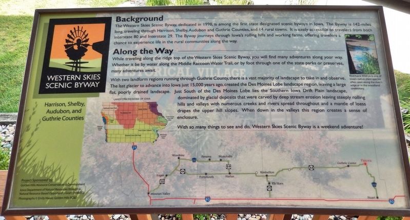 Western Skies Scenic Byway Marker image. Click for full size.