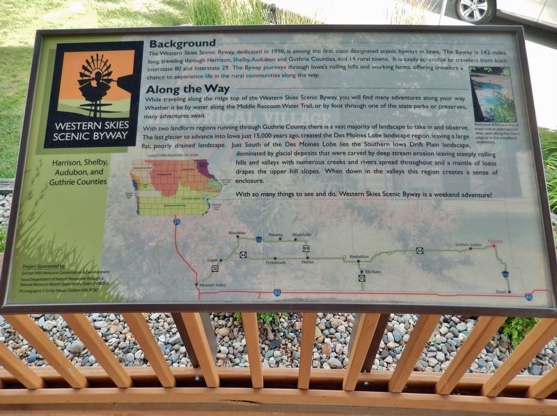 Western Skies Scenic Byway Marker image. Click for full size.