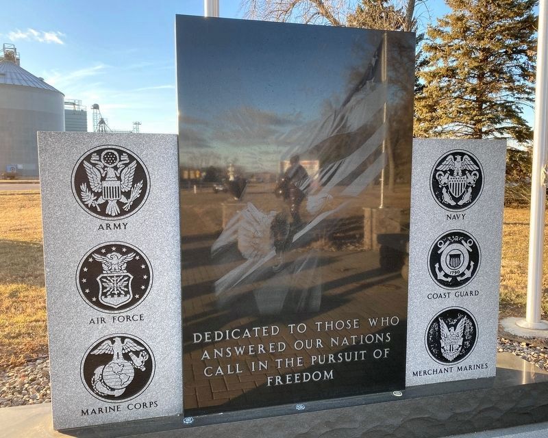 Miner County Veterans Memorial Marker. Click for full size. Miner County Veterans Memorial Marker image. Click for full size.