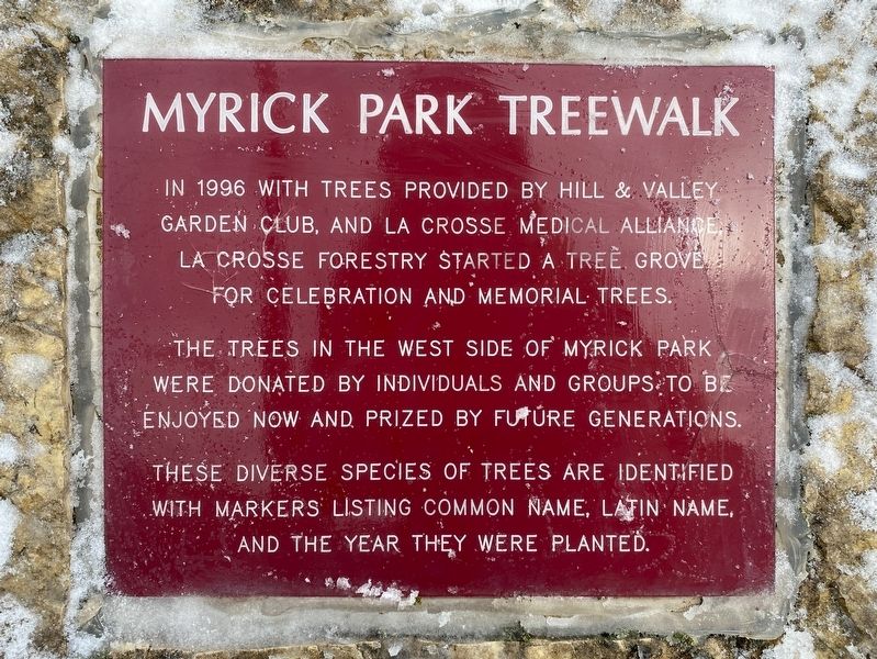 Myrick Park Treewalk Marker image. Click for full size.