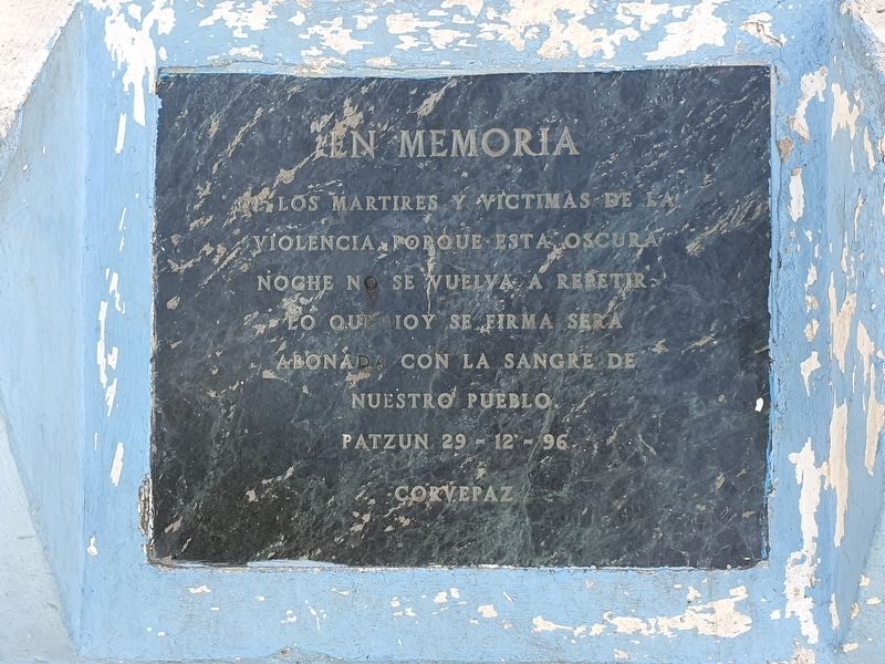 Patzn Victims Memorial Marker image. Click for full size.