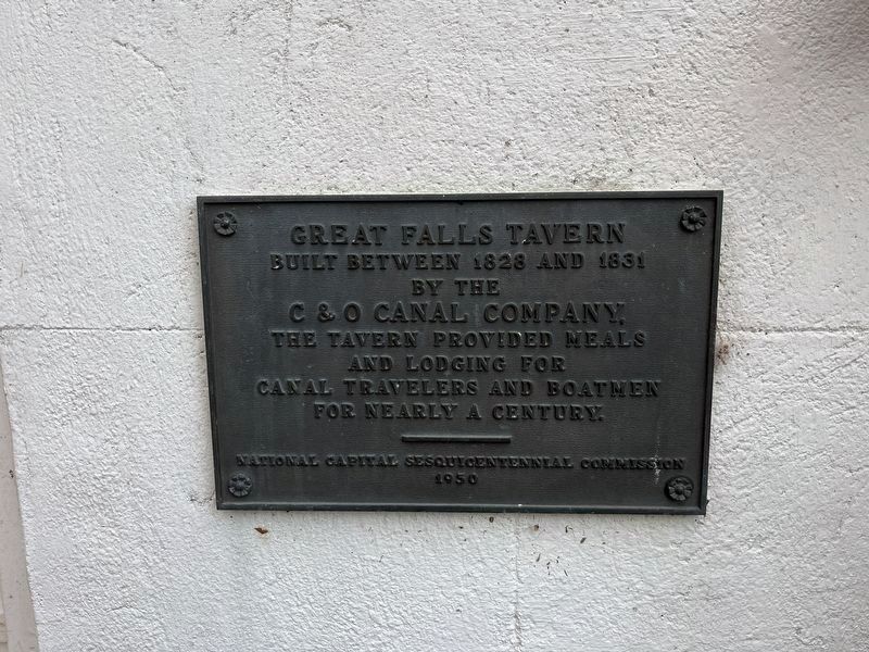 Great Falls Tavern Marker image. Click for full size.