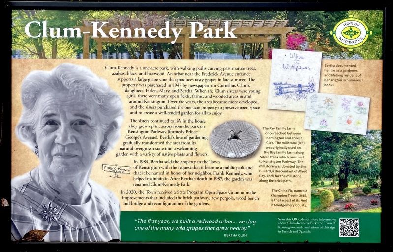 Clum-Kennedy Park Marker image. Click for full size.