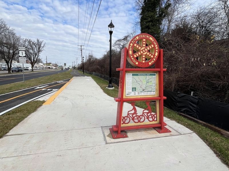 Rhode Island Ave Trolley Trail Marker image. Click for full size.