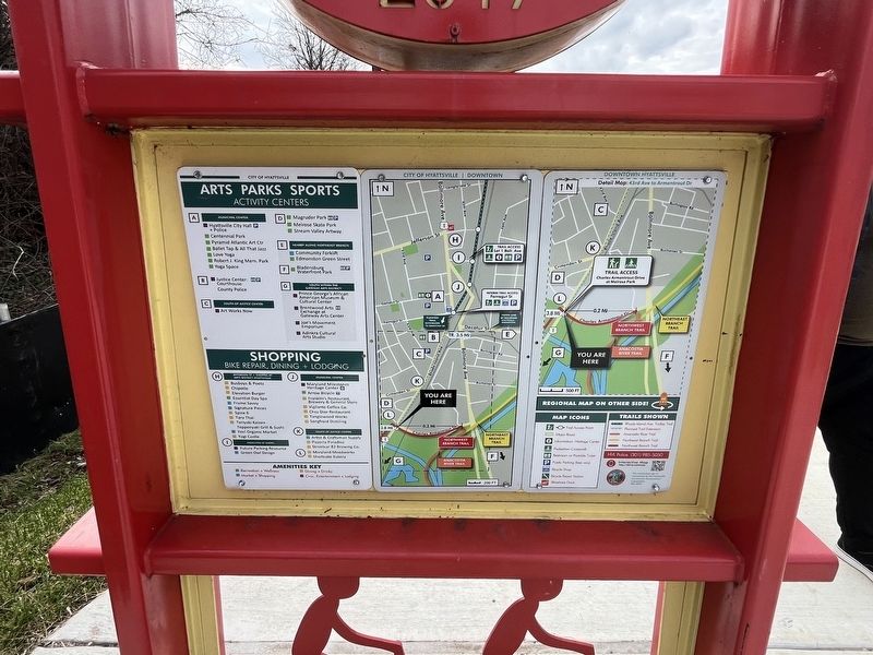 Rhode Island Ave Trolley Trail Marker [Reverse] image. Click for full size.