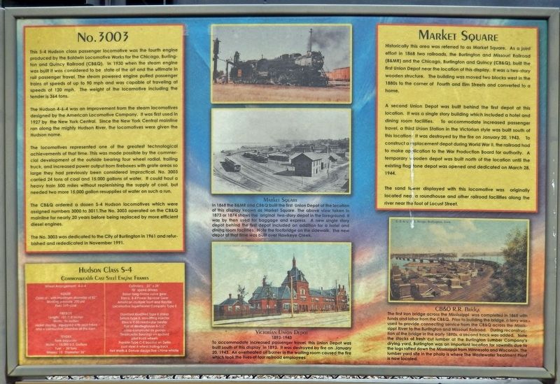 Engine No. 3003 / Market Square Marker image. Click for full size.