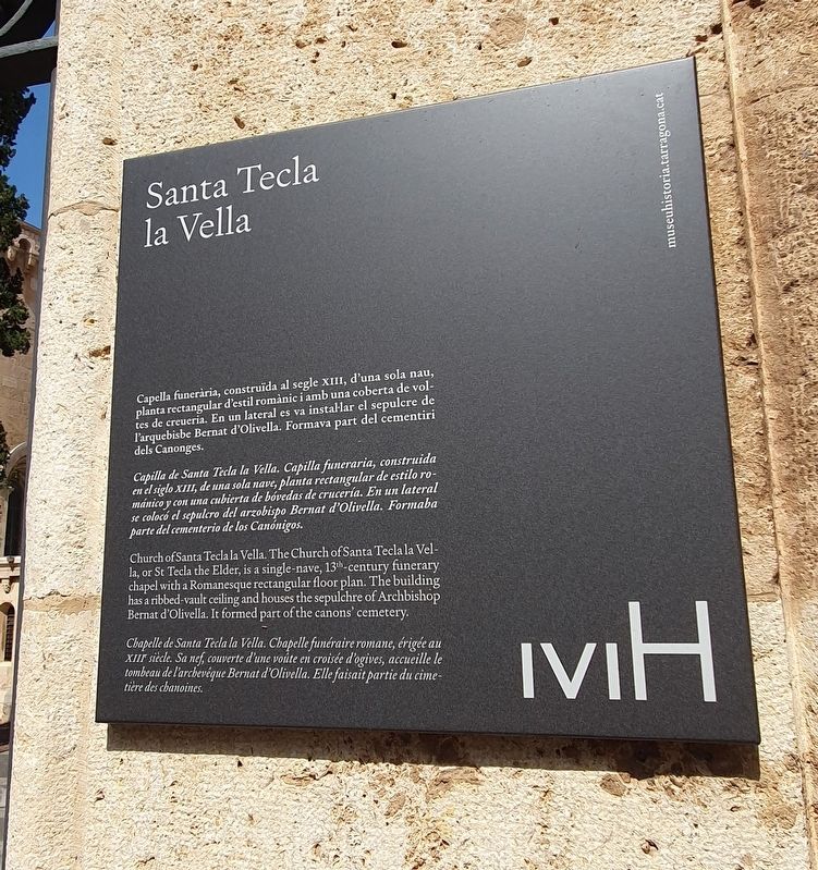 Santa Tecla la Vella / Church of Santa Tecla la Vella Marker image. Click for full size.