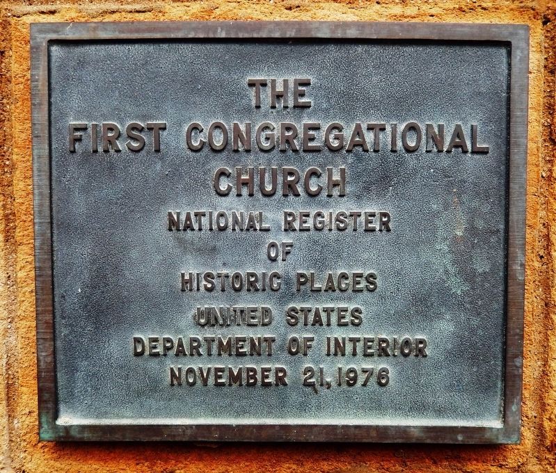 The First Congregational Church Marker image. Click for full size.
