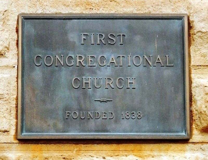First Congregational Church<br>Founded 1838 image. Click for full size.