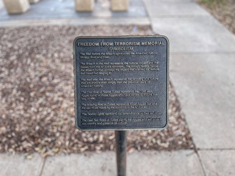 Freedom from Terrorism Memorial image. Click for full size.