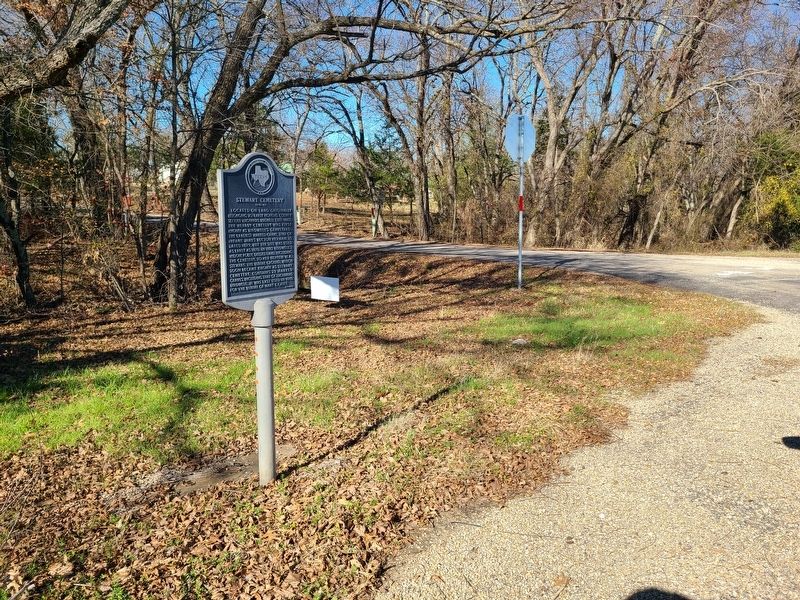 Stewart Cemetery Marker. Click for full size. Stewart Cemetery Marker image. Click for full size.