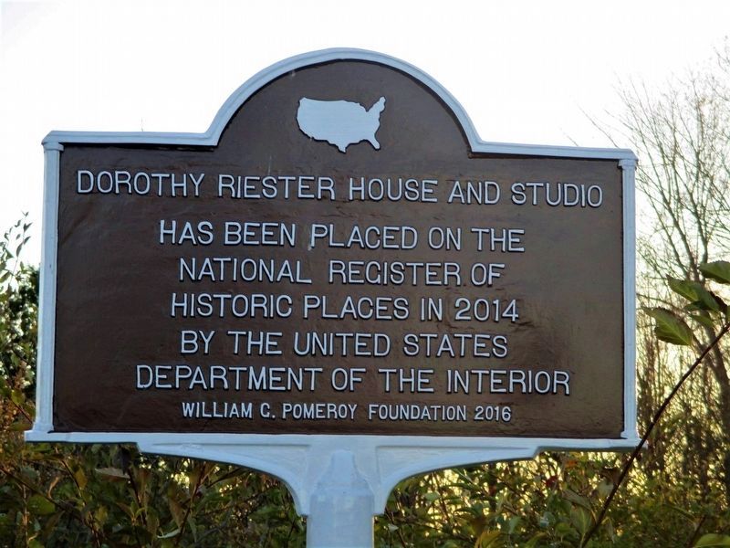 Dorothy Riester House and Studio Marker image. Click for full size.