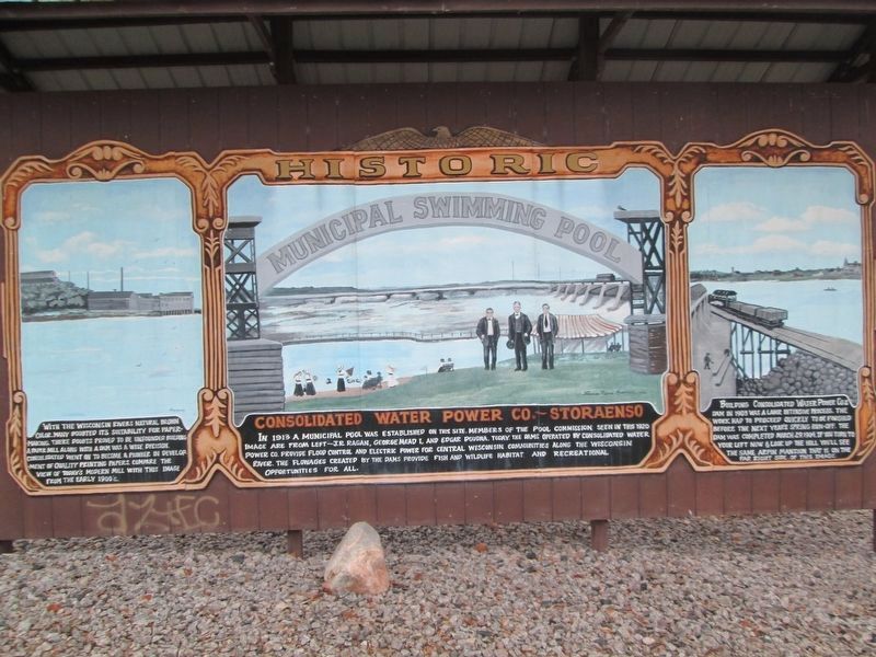 Historic Municipal Swimming Pool Marker. Click for full size. Historic Municipal Swimming Pool Marker image. Click for full size.