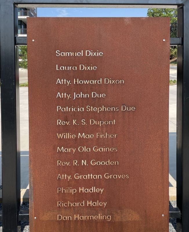 The Civil Rights Foot Soldiers of Tallahassee Memorial (Panel 3) image. Click for full size.