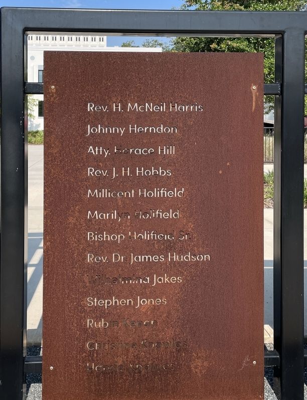 The Civil Rights Foot Soldiers of Tallahassee Memorial (Panel 4) image. Click for full size.