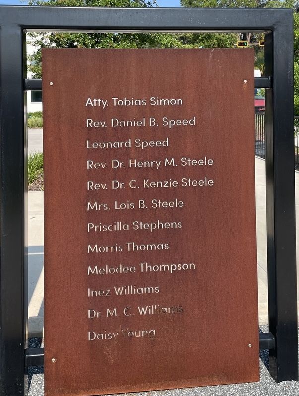The Civil Rights Foot Soldiers of Tallahassee Memorial (Panel 6) image. Click for full size.