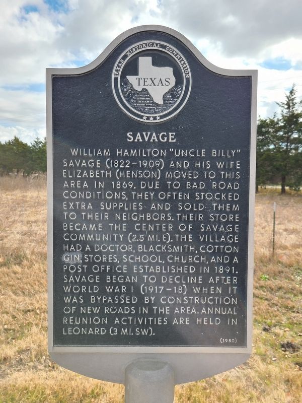 Savage Marker. Click for full size. Savage Marker image. Click for full size.
