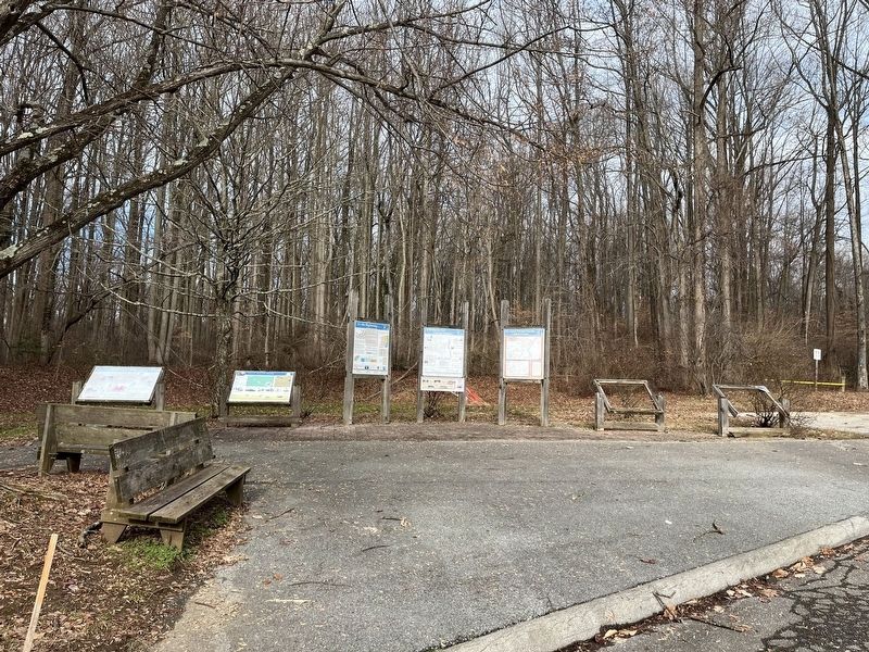 The markers on the grounds of Iron Hill Park image. Click for full size.