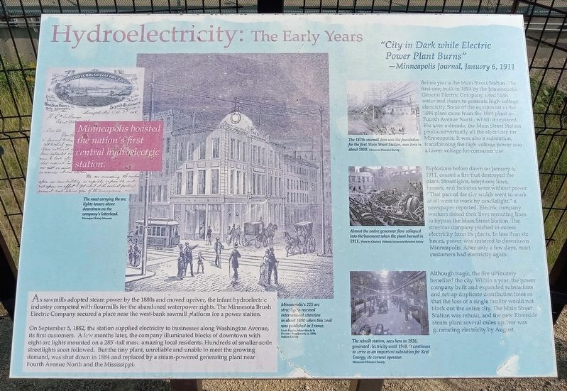 Hydroelectricity: The Early Years Marker image. Click for full size.