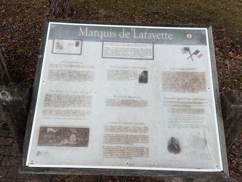 Marquis de Lafayette Marker image. Click for full size.