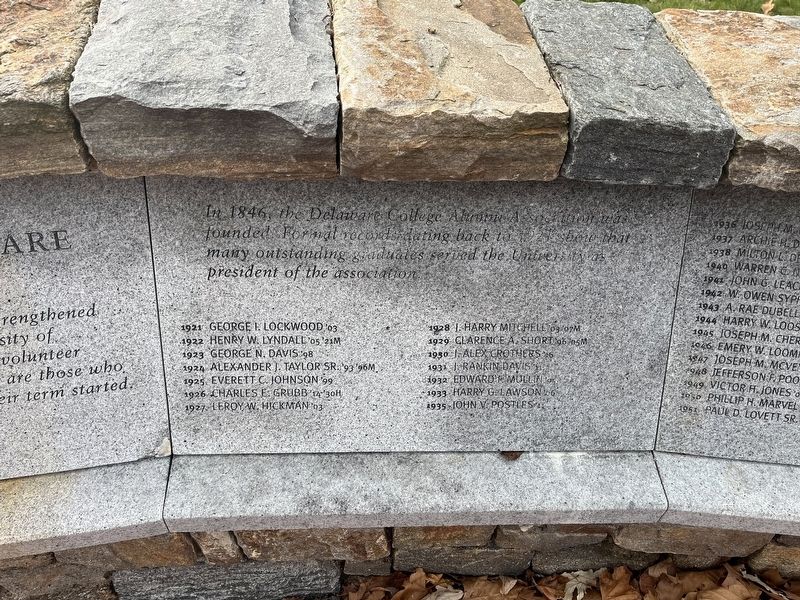 University of Delaware Alumni Association Marker. Click for full size. University of Delaware Alumni Association Marker image. Click for full size.