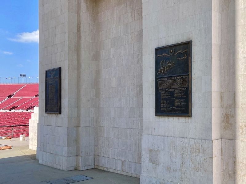 Los Angeles Coliseum Mercy Bowl Marker image. Click for full size.