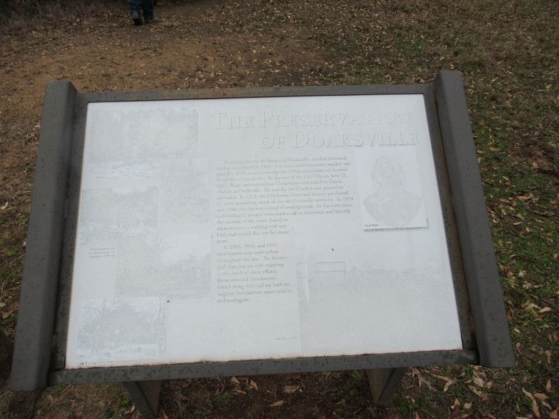 The Preservation of Doaksville Marker. Click for full size. The Preservation of Doaksville Marker image. Click for full size.