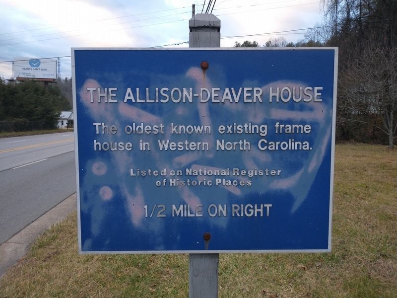 The Allison-Deaver House Marker image. Click for full size.