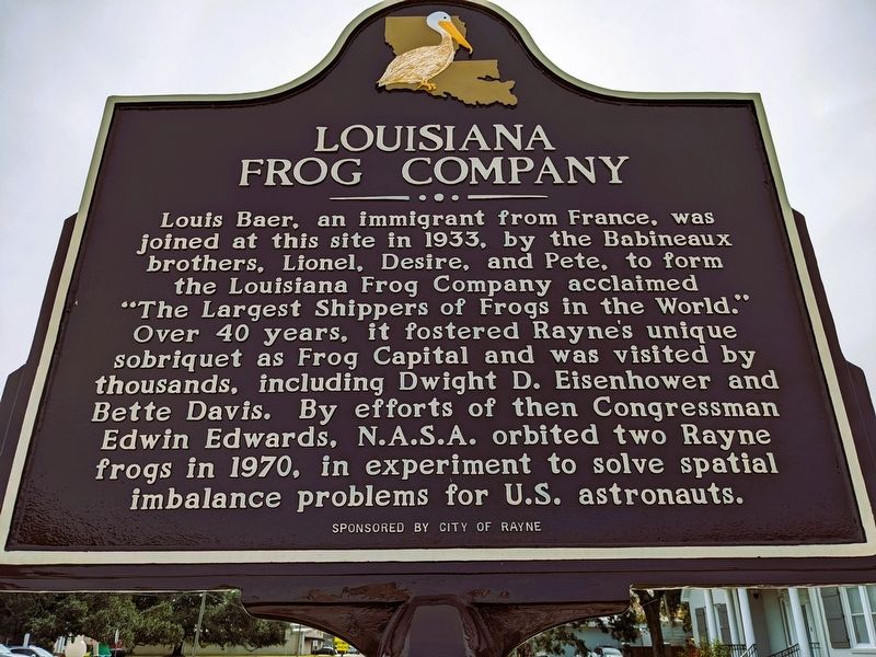 Louisiana Frog Company Marker image. Click for full size.
