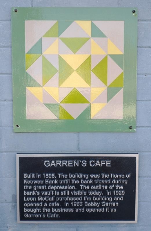 Garren's Caf้ Marker. Click for full size. Garren's Caf้ Marker image. Click for full size.