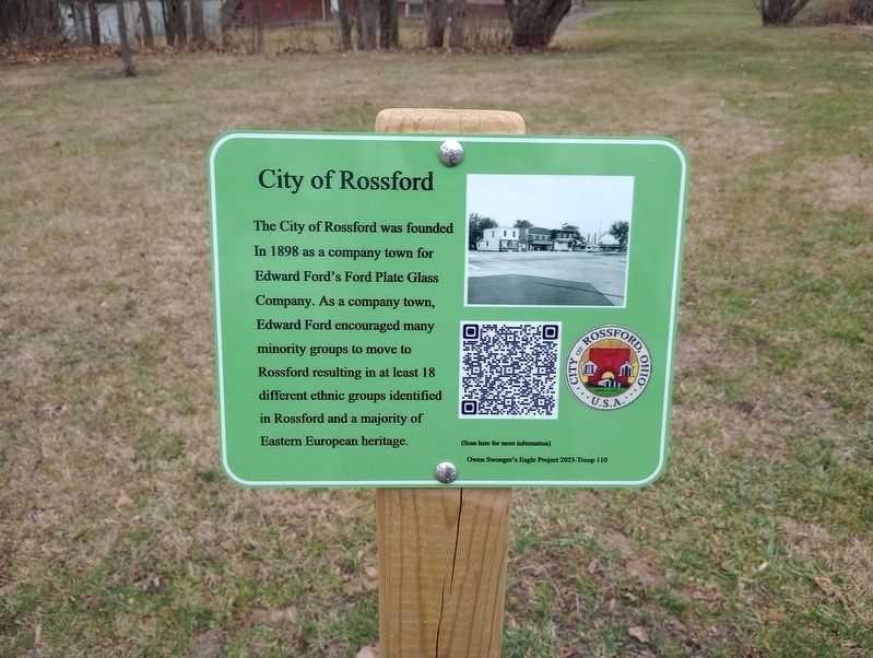 City of Rossford Marker, Side One image. Click for full size.
