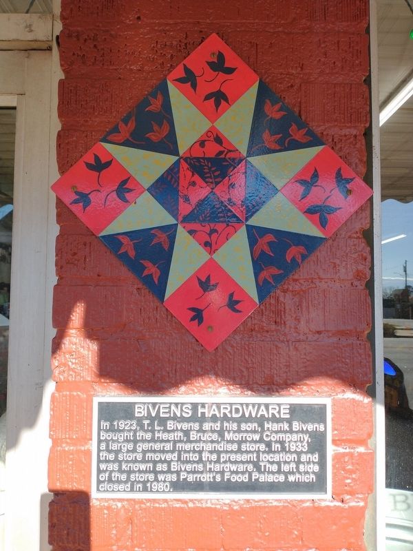 Bivens Hardware Marker. Click for full size. Bivens Hardware Marker image. Click for full size.