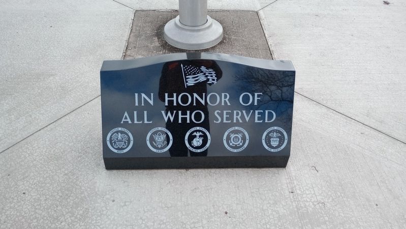 Ridge Township Cemetery Veterans Memorial Marker image. Click for full size.