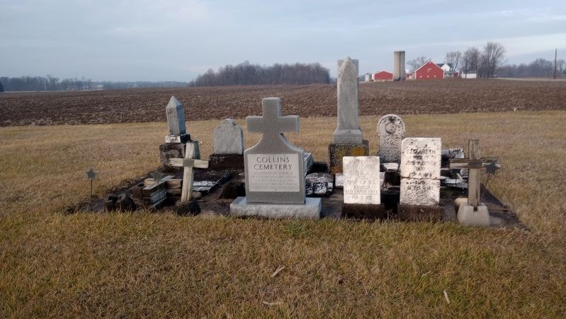 Collins Cemetery Marker. Click for full size. Collins Cemetery Marker image. Click for full size.