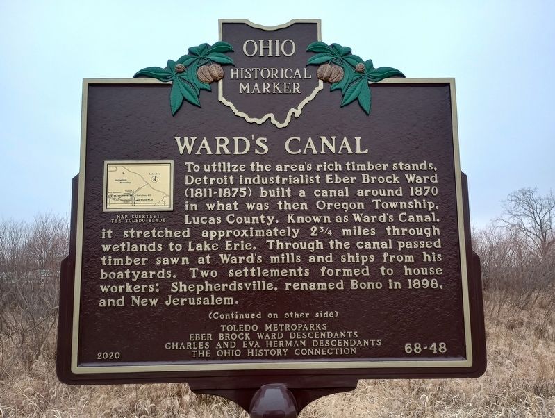 Ward's Canal Marker, Side One image. Click for full size.