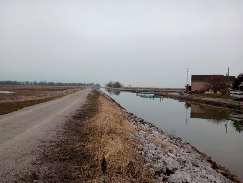 Ward's Canal (Looking east towards Lake Erie) image. Click for full size.