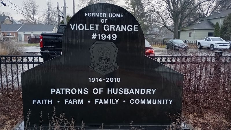 Former Home of Violet Grange Marker image. Click for full size.