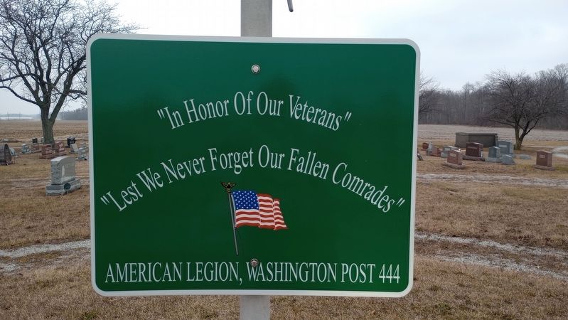 Pilger Ruhe Cemetery Marker image. Click for full size.