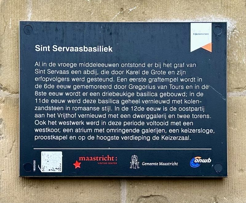 Sint Servaasbasiliek / Basilica of Saint Servatius Marker image. Click for full size.