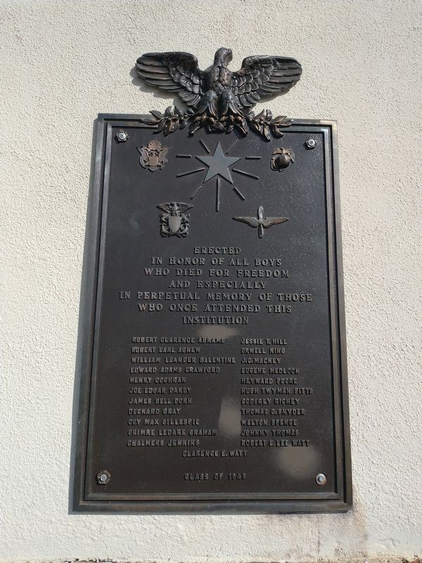 Ware Shoals High School Veterans Memorial Marker. Click for full size. Ware Shoals High School Veterans Memorial Marker image. Click for full size.