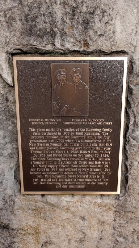 Kuenning Family Farm Site Marker. Click for full size. Kuenning Family Farm Site Marker image. Click for full size.
