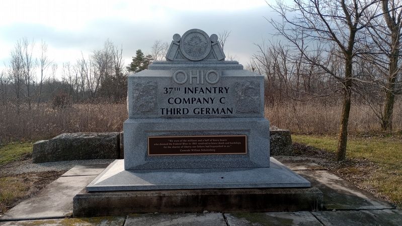 Ohio 37th Infantry Company C Third German Marker image. Click for full size.