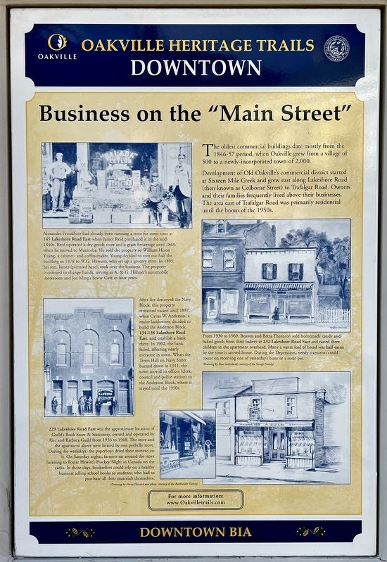 Business on the Main Street Marker image. Click for full size.