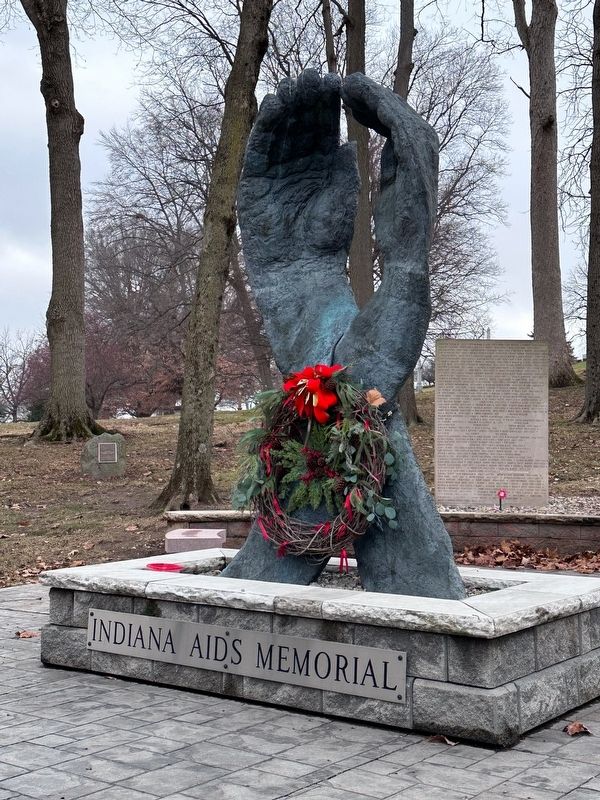 Indiana AIDS Memorial image. Click for full size.