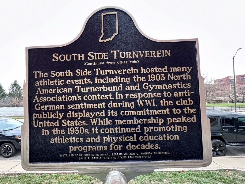 South Side Turnverein Marker, Side Two image. Click for full size.